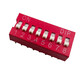Red 2.54MM DIP switch DS-1/2/3/4/5/6/7/8/9/10/12 bits DIP direct plug flat dial 10 bits blue/regular style