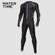WATERTIME jellyfish suit wetsuit men's snorkeling suit full body sun protection and cold protection swimsuit one-piece long-sleeved surfing suit men's black M