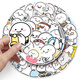 50 well-behaved baby mobile phone case stickers, cute cartoon emoticon package hand account material, skateboard, guitar diary, stationery, iPad stickers, waterproof, traceless handmade DIY decoration [50 pictures do not repeat] Well-behaved baby-1477X 4-5cm