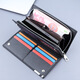 SMVP Herren Brieftasche Langes ultradünne Jugend Multi-Card Casual Wallet-Kartenbeutel Japanische und koreanische trendige Student Personalisierte Retro-Brieftasche Herren Brieftasche [Schwarz]