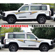 Tucker is suitable for 23 models of Haval Raptor Hi4 car decals, off-road decals, body color strips and waistline decoration, Raptor spare tire Y model black 15CM