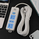 High-power household socket long-line plug-in strip with wire terminal board independent switch plug-in board dormitory drag line board single switch 3-position socket 12 holes standard + thick 2.8 meters line