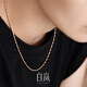 Bai Lan Olive Chain Necklace Women's Nude Chain Clavicle Chain Simple Fashion Trend Elegant Temperament Accessory Birthday Gift for Wife Gold (40cm)