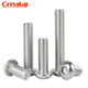 Creaby304 stainless steel round head hexagonal screw pan head bolt Yuan cup screw round cup mushroom umbrella head machine screw M4x10 40 pieces