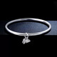 Xizhao Jewelry Two Worlds Bracelet Platinum PT950 Women's Smooth Ring Bracelet Lotus Lotus Peng Bracelet for Girlfriend 37.62g Circle No. 58 Shipped in 1-10 working days
