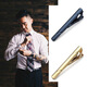 Quan Biyan tie clip for men's high-end simple tie pin gold and silver wedding business formal wear collar clip clip suit clip solid color twill tie clip [gift box] [simple 4 colors] gold + silver + black + blue