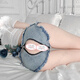Wen Shious Versuchung sexy Pyjamas für Frauen, ohne den Schritt Pure Jeans Shorts heiße Leidenschaft Mitternachtsanhänger Denim Shorts + Jump 80 -115 zu brechen