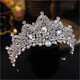Shijun (SHIJUN) Crown Tiara for Adults 18 Years Old Princess Crystal 2025 Bride Wedding Super Immortal Gift 18th Birthday Crown No. 13 Earrings Pin + Temperament Sparkling