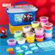Disney Ultra Light Clay Children's Plastikin Antibakterielles Nicht-Stick-Hand-Ton 24 farbiger Kastenfarbe Schlamm Kindergärtner Kinderspielzeug Spider-Man