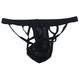 Private Shang Men's Sexy Underwear Mesh Panties Sexy Elastic Band Black T-Pants Thongs One Size 170Jin Jin is equal to 0.5kg within