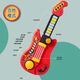 Han Qinxia Ukulele's Little Guitar Toy Girls Boys Beginners Mini Edition Instrument Musical Instrument peut jouer au piano-guitare magique pliable Red Foldable