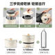 Midea Electric Cooking Pot, Electric Hot Pot, Portable Folding Pot, Split Small Electric Pot, 316L Stainless Steel Instant Noodle Pot, 0 Coating, Travel and Business Trip Water Boiling Multifunctional Pot XZC16X01