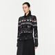 Jiangnan Buyi (JNBY) [same style in the mall] 24 autumn knitted cardigan Fair Island sweater 5O9313090 690/mixed powder XL