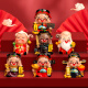 
Shangshan Ruoshui <Five Road God of Wealth> Ornaments Bo Ancient Shelf Crafts Q Edition Living Room Decoration Office Desktop Gift Entrance Host Gold Cloth + Handheld Gift Box