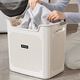 Mud quality dirty clothes basket dirty clothes storage basket household dirty clothes basket laundry basket bathroom bathroom clothes artifact laundry basket large + medium + underwear basket gentleman gray