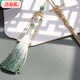 New Chinese-style hairpin with spring flowers, long tassels, cool feeling hairpin, ancient style Hanfu cheongsam headdress, sword hairpin for women, sword hairpin, silver naked hairpin