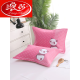 LangSha thickened pure cotton gauze pillowcases, one pair, 40*60 pillowcases, single household student pillowcases, breathable sweat-absorbent Peugeot letter light pink pillowcases, 1 pair (inner diameter 40*60)