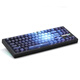 ZH870 White Sketch Mechanical Keyboard Kabel Wireless Bluetooth Customized Boys and Girls Office E-Sports Mahjong Sound Mute Achse Stone Sound ZH870 Black Sea Moon Side Gravur Meteor Achse (Jungen erste Wahl Quick Trigger Game)