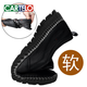 卡帝乐鳄鱼（CARTELO）2024春夏新款皮鞋男英伦百搭休闲鞋商务男鞋时尚软底一脚蹬爸爸鞋 677棕色 40