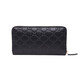 Gucci (GUCCI) bow buckle long zipper embossed leather wallet for women 388680CWC1G1000 black black FZ