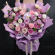 Airi Flowers intra-city express delivery giant bouquets of roses, birthday flowers, date flowers for girlfriends, gifts for besties, 33 purple roses, pink snow mountain powder, platycodon mixed bouquets