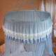 Nanjiren Princess style floor-standing anti-mosquito net ceiling-mounted 1.5mx2m installation-free mosquito net 1.8x2m household all-in-one Qingcheng-Blue Gray XZ [installation-free encryption mosquito net] 2.0m (6.6 feet) bed