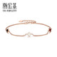 Chao Acer 18K gold rose gold bracelet girl birthday gift little lucky SCK30003184 about 16 to 17cm