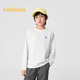 Balabala children's clothing children's long-sleeved t-shirt boys and girls 2025 spring round neck comfortable long-sleeved top 208125100201