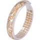 Chinese Gold (CHINA GOLD) foot silver 999 curly grass pattern ring ring heart sutra opening solid retro inner wall heart sutra men and women birthday gift foot silver curly grass pattern about 3.5g ring
