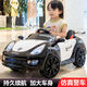 Babypure shine children's electric car baby police car stroller four-wheel four-wheel drive car for men and women with remote control toy car that can sit on people luxury equipped with dual drive black + remote control swing + Bluetooth 12v