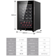 Casarte National Subsidy Villa President Office Home Red Wine Cabinet Constant Temperature Shockproof Cigar Tea Preservation Ice Bar Refrigerator 118U1 Wine Cabinet 49 Bottles 118L