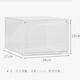 OMANTI shoe box transparent magnetic front opening storage box shoe cabinet acrylic anti-oxidation figure storage box shoe wall display box magnetic front opening white 12 pieces