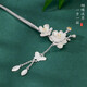 Muqianmeihua Dingqing 925 sterling silver new Chinese style daily wear plate found modern silver hairpin as a gift for girlfriend Aoxue Hanmei hairpin + ordinary packaging