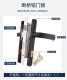 Shantoulin Village Customized 92259230 Aluminum Alloy Door Lock 9235 Broken Bridge Aluminum Inner and Outer Swing Door Lock Balcony Door Handle Double 9225 White. 55mm Universal Type With Key.