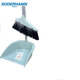 Soderhamn Plastikbesen Dustpan Set, weicher Besen geschwungener Boden 9928 Dunstblau SDHSB016 1 SET