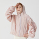 Jollybean丨Children's sun protection jacket 25 summer new style girls leather label silhouette loose sports sun protection jacket dirty pink 170 cm