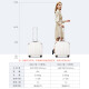 Shamit suitcase small women's trolley case unisex suitcase boarding case PC338TC 18 inches off-white