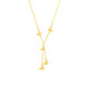 Mengjinyuan 18K gold necklace AU750 filigree butterfly set chain tassel clavicle chain as a birthday gift for girlfriend