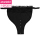 Modal Anti-Light Breast Covering Artifact Large Breast Invisible Lace One-piece Tube Top Women's Large Size Thin Bra Covering Black L Width 21cm