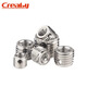 Creaby307/308 stainless steel self-tapping screw sleeve/thread protective sleeve three-hole braces M3*5*4 2 pieces-307 type