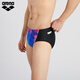 Мужские трусы серии Arena (arena) source power с принтом, модные, не смущающие плавки для фитнеса, черные/синие (BKBU) XL