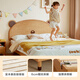 Lin's home log style bear children's bed boy crib single bed children's bed girl LH167A2 drawer storage style bear bed + 0 glue mattress 1200mm*2000mm