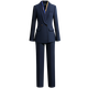 Weishipin Autumn Small Suit Women's High-end Professional Wear Women's Suit Fashionable Temperament Suit Jacket Commuting Formal Work Wear Navy Blue (suit + trousers) 5099 L