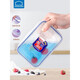 Lock Lock Fresh Box Plastic Microwave Lunch Box Sealing Box Food Bento Box Refrigerator Storage Box Fruit Box Rectangular-3900ml(hpl829)