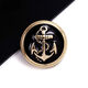睿爸纽扣金属扣子大衣西装扣西服风衣袖扣男上衣女收腰裤扣高档大钮扣 亮金撞黑色【船锚造型】 22-23MM可用【4颗】