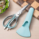 Kitchen scissors, multifunctional scissors, strong chicken bone scissors for kitchen, stainless steel household detachable barbecue food scissors, refrigerator scissors, detachable white gray multifunctional kitchen scissors magnetic knife cover, detachable white multifunctional kitchen scissors