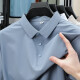 Truevis Wang Yibo endorses summer thin ice silk short-sleeved men's large size loose POLO shirt quick-drying sweat-proof sun protection top BYBL-12357 gray-green 5XL