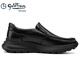 Goldlion Men's Shoes New Leather Toe Cowhide Business Casual Shoes Slip-On Lazy Shoes Flat Heel Thick-soled Loafers Black 40