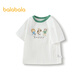 Balabala children's clothing boys short-sleeved children's t-shirt baby tops 2025 summer clothing cartoon cool 208225117111