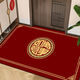 Cai Die Ling Chinese style entrance door floor mat diatom mud door mat entry door mat non-slip festive entrance square red green yellow blessing (yellow) 60x90cm diatom mud wear-resistant non-slip